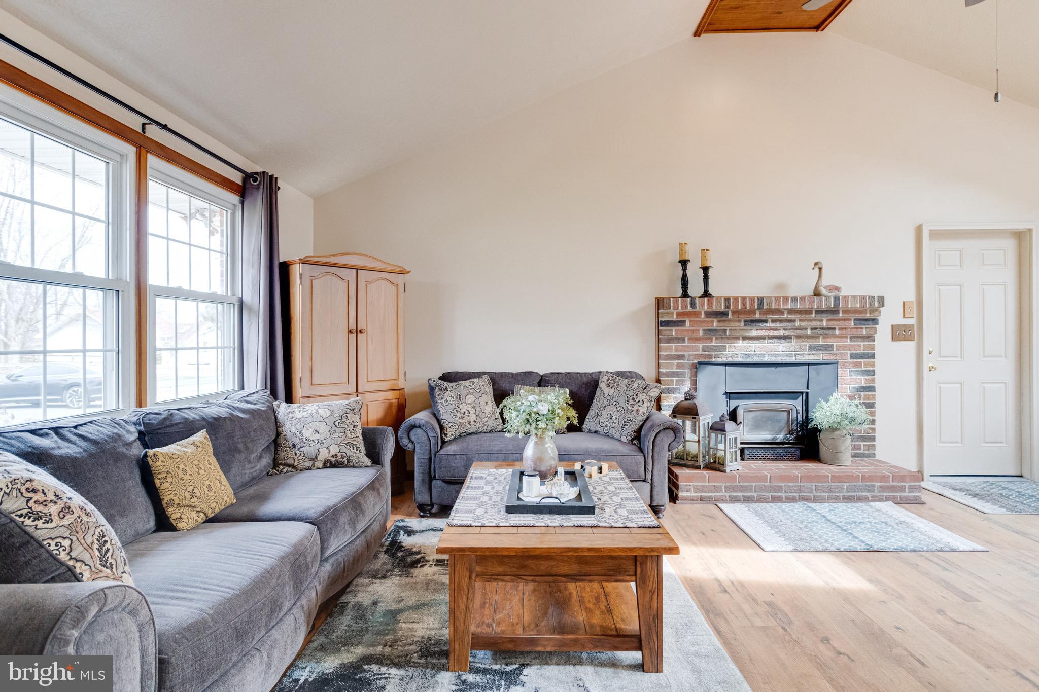 3217 Old Forge Hill Road Street, MD 21154 - Photo 8 of 46 Stunning living room feat vaulted ceiling & FP!