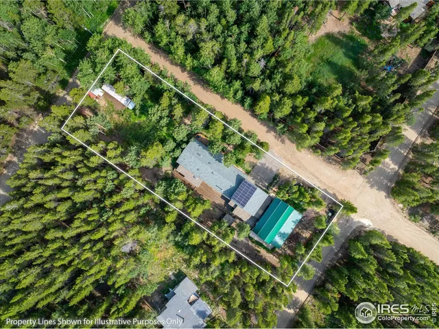 a bird view of a house