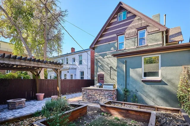 a view of a room with wooden walls