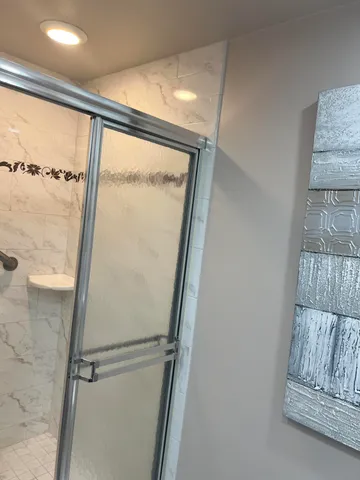 a view of front door