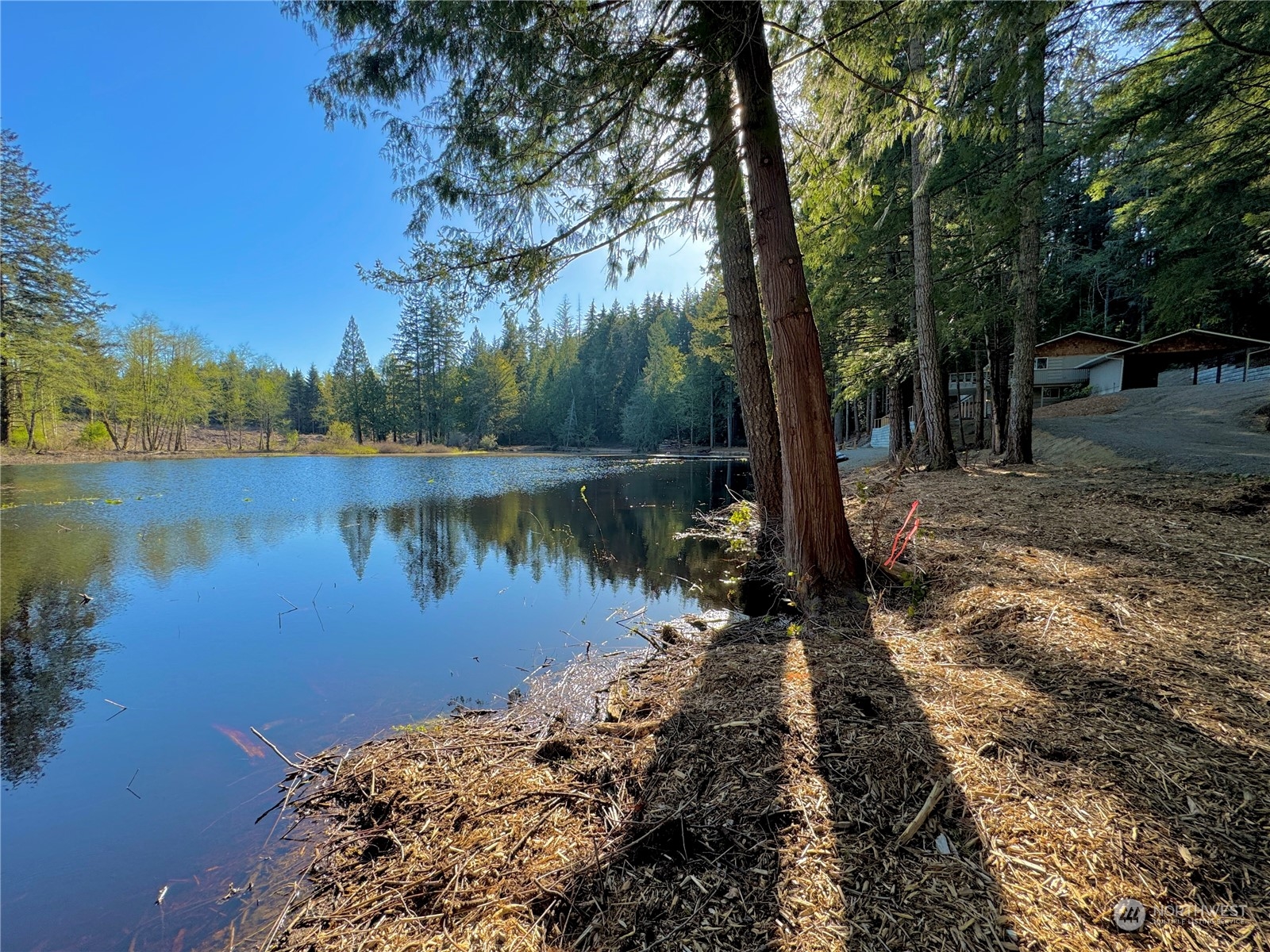 4300 Beauty Lake Road Southwest Port Orchard, WA 98367 - Photo 22 of 39 a view of a lake with a mountain view