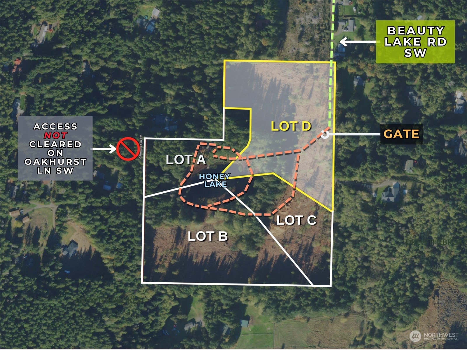 4300 Beauty Lake Road Southwest Port Orchard, WA 98367 - Photo 4 of 39 a sign that is on the side of a building