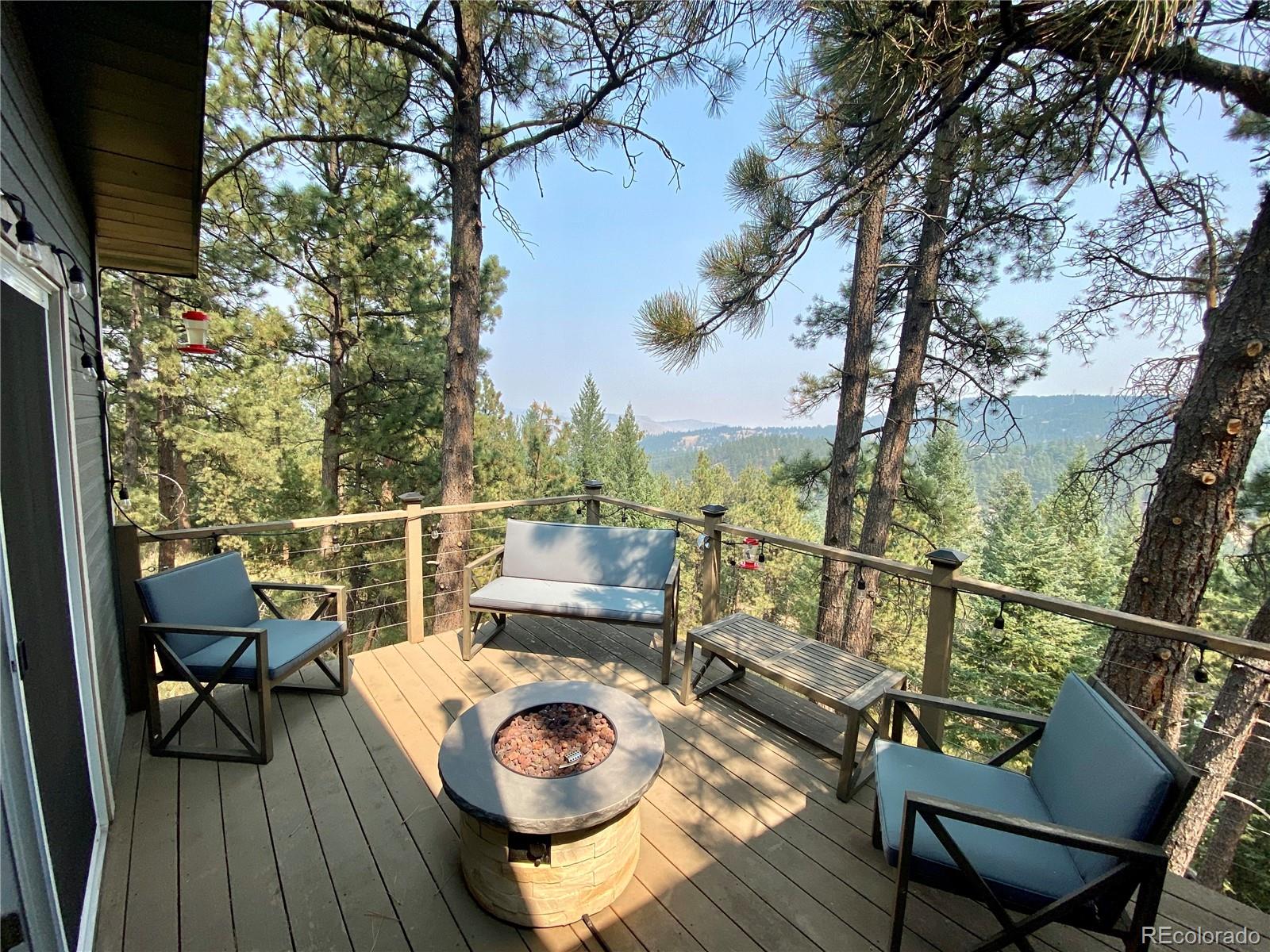 44 Pine Road Golden, CO 80401 - Photo 16 of 35 a view of a chairs and table on the deck