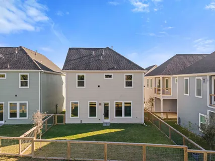 a house view with a garden space