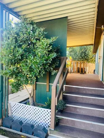 a view of outdoor space and deck