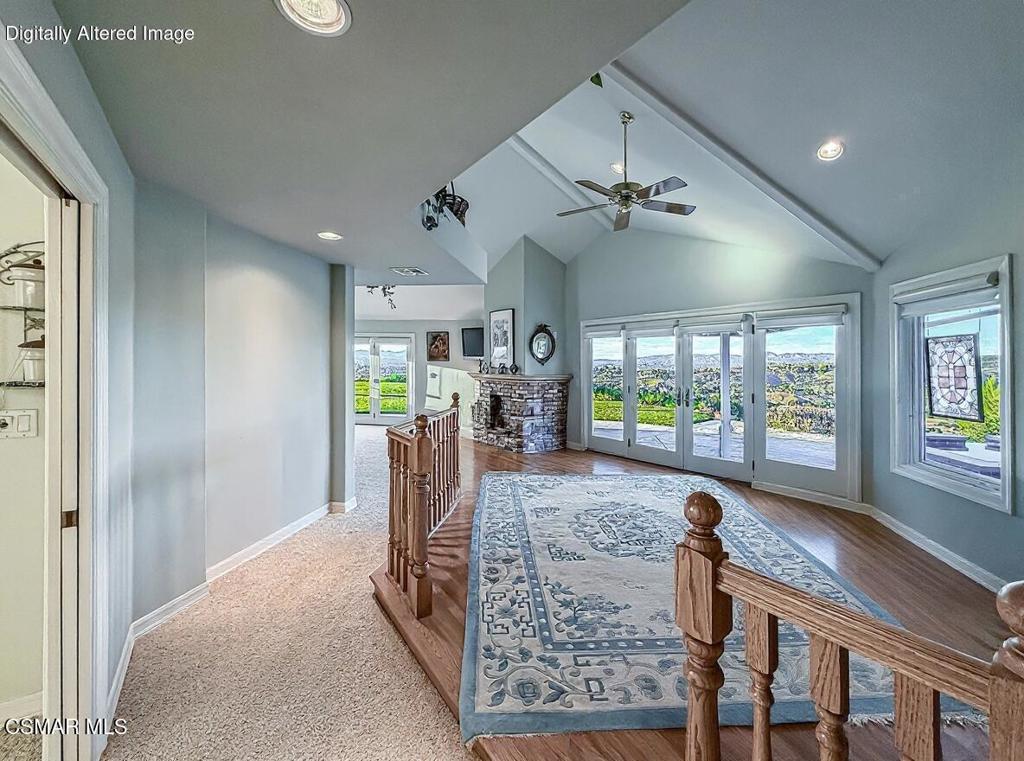24525 Desert Avenue Newhall, CA 91321 - Photo 48 of 76 a view of a dining room with furniture window and outside view