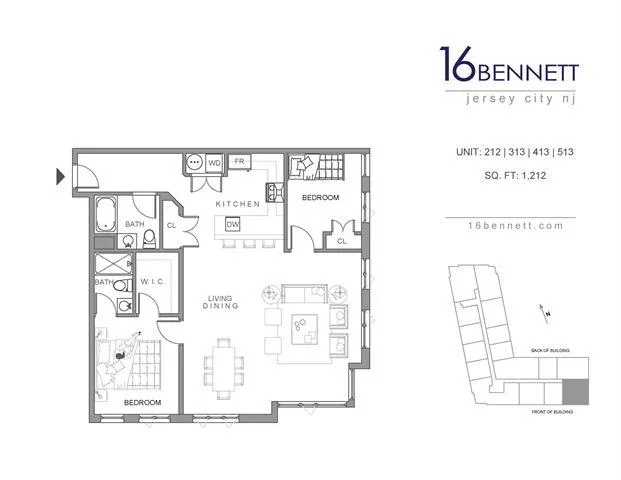 $2,862 | 16 Bennett Street, Unit 512, Jersey City, NJ 07304