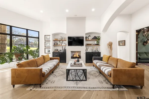 a bed room with a bed and a couch