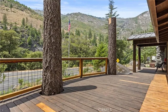 a view of an outdoor space with seating area
