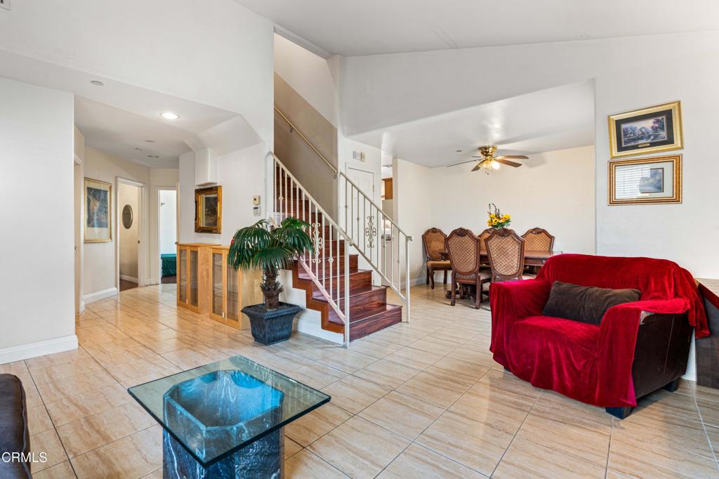 907 West Mission Road, Unit B Alhambra, CA 91801 - Photo 3 of 27 a living room with furniture and wooden floor