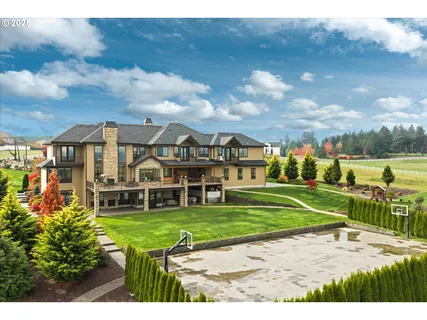 a view of a house with a big yard