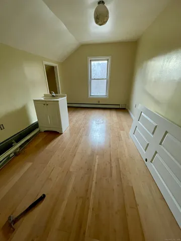wooden floor in a gallery