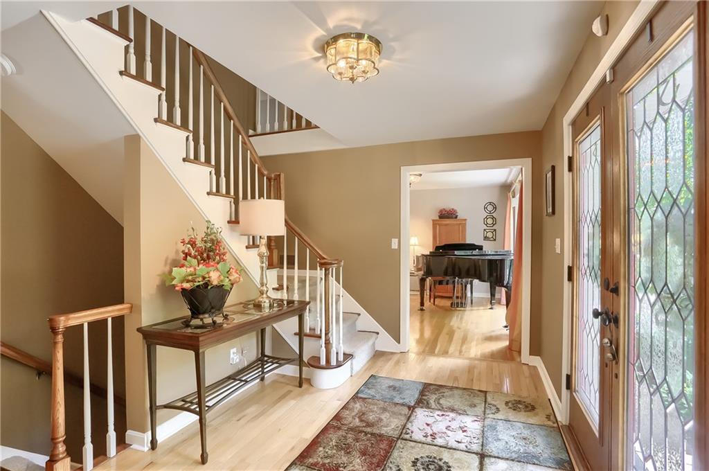 119 Berwyn Road Pittsburgh, PA 15237 - Photo 4 of 25 a view of entryway livingroom and hall with wooden floor