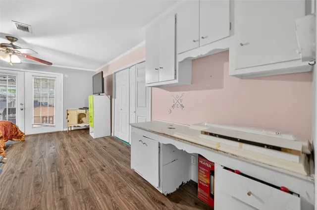 a room with storage and utility