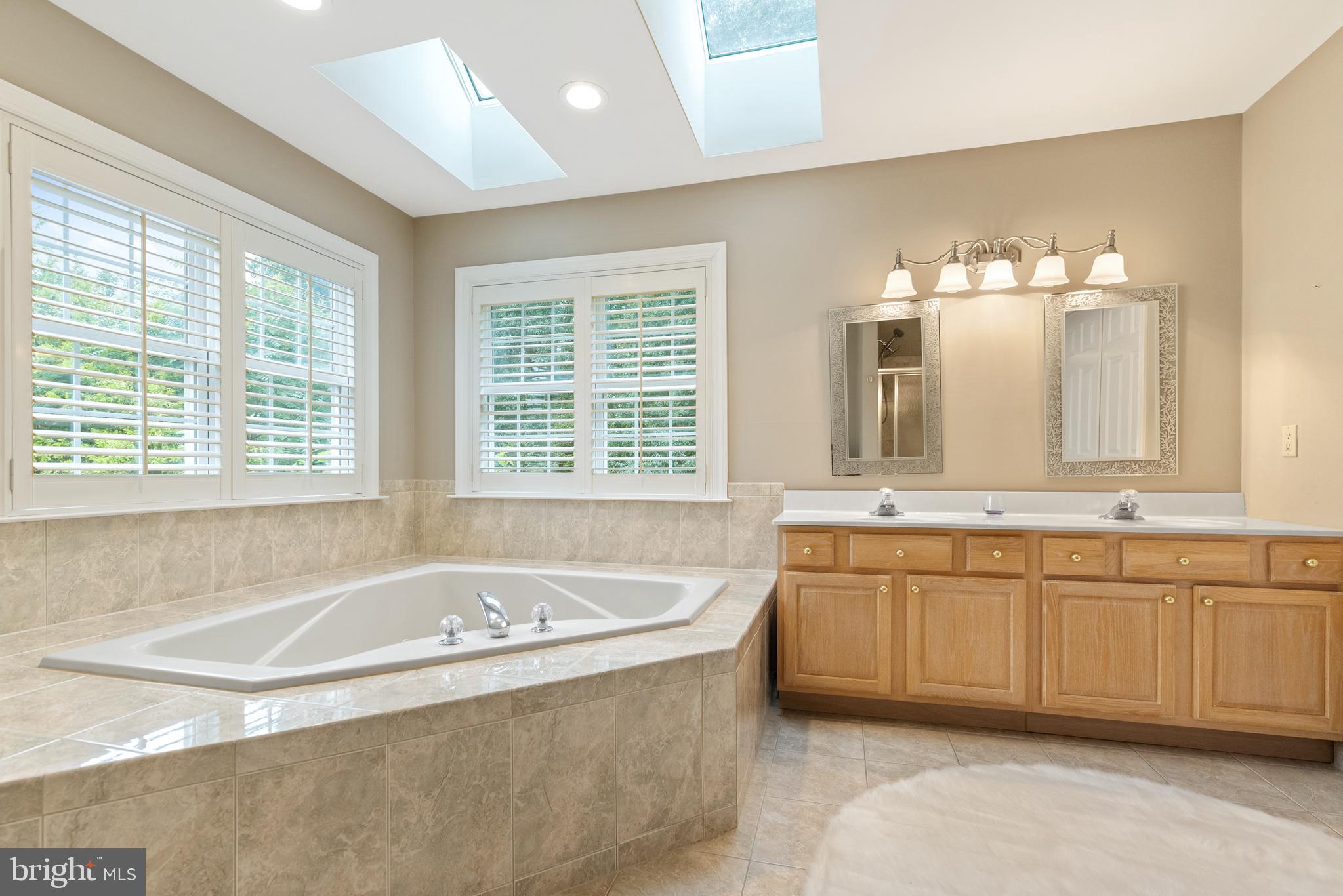 746 Kelli Lane Springfield, PA 19064 - Photo 23 of 35 Soaking tub and dual vanity in the master bath