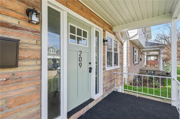 a view of front door of house