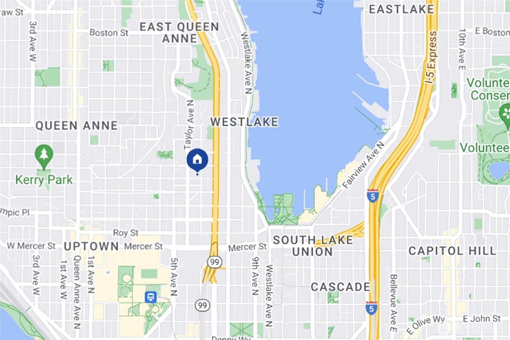 566 Prospect Street, Unit 209 Seattle, WA 98109 - Photo 16 of 16 a view of a balcony with wooden floor