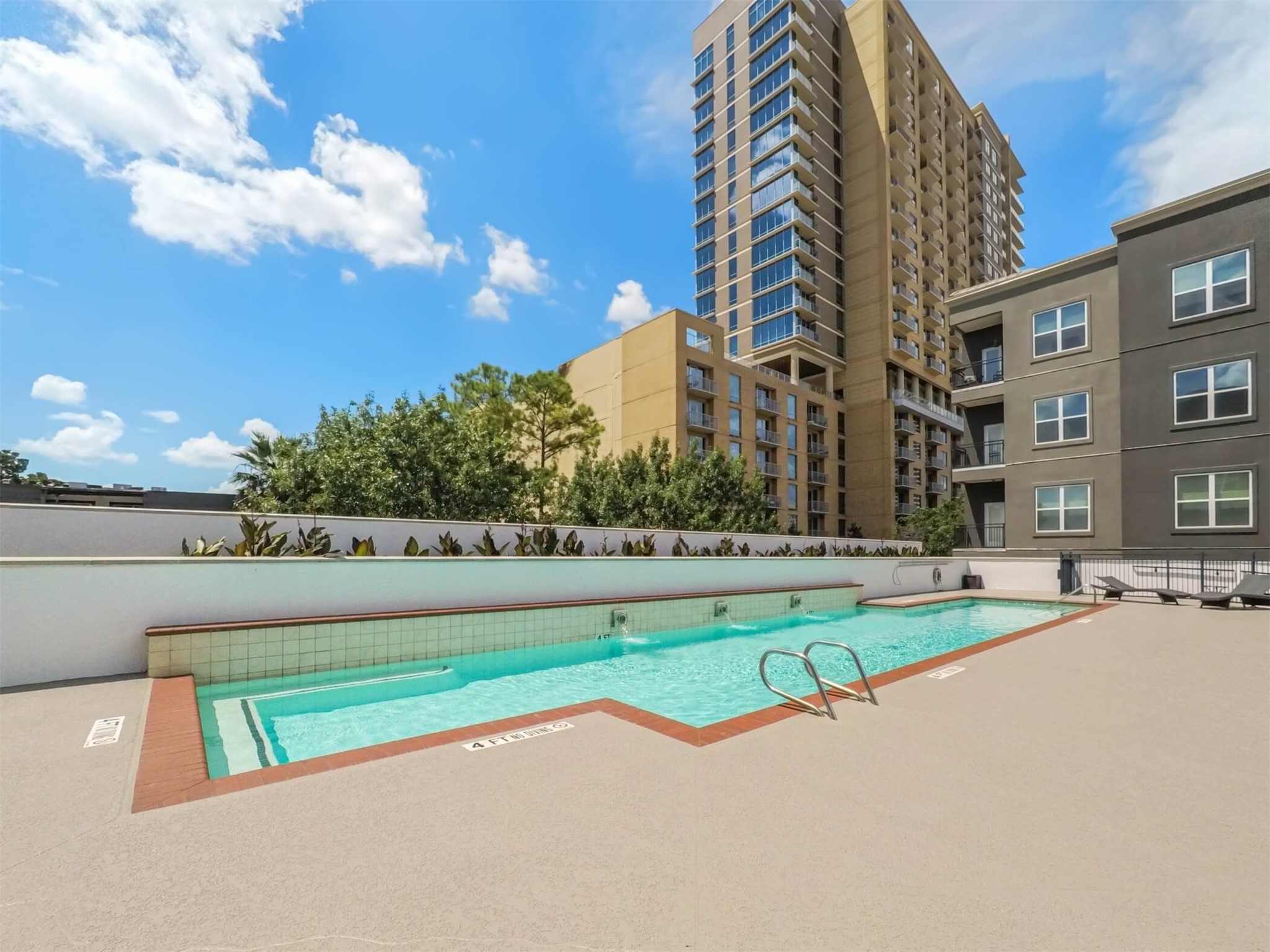 1010 Rosine Street, Unit 22 Houston, TX 77019 - Photo 20 of 21 a view of swimming pool is middle in the middle of a lake