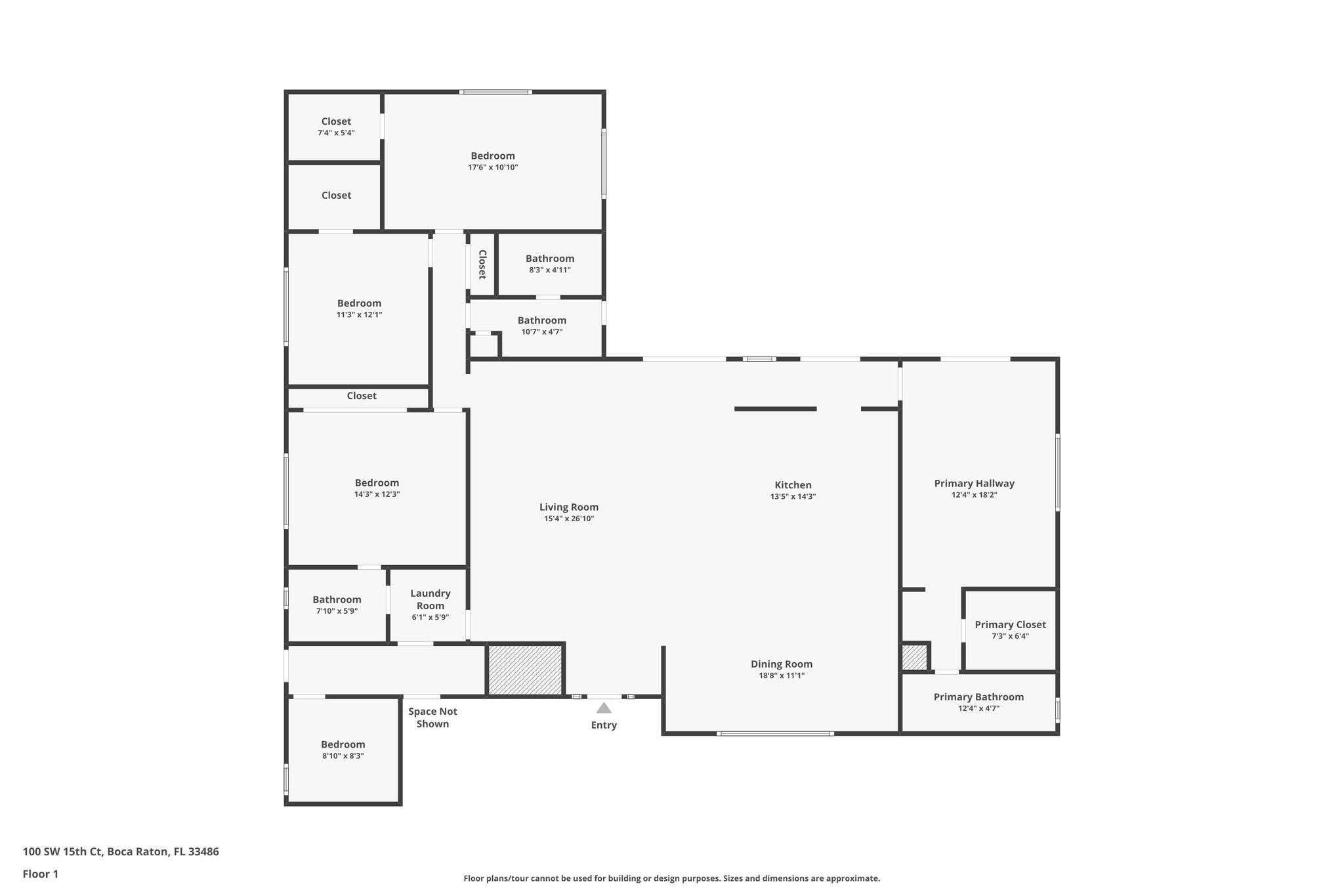 100 Southwest 15th Court Boca Raton, FL 33486 - Photo 43 of 43 Floor plan