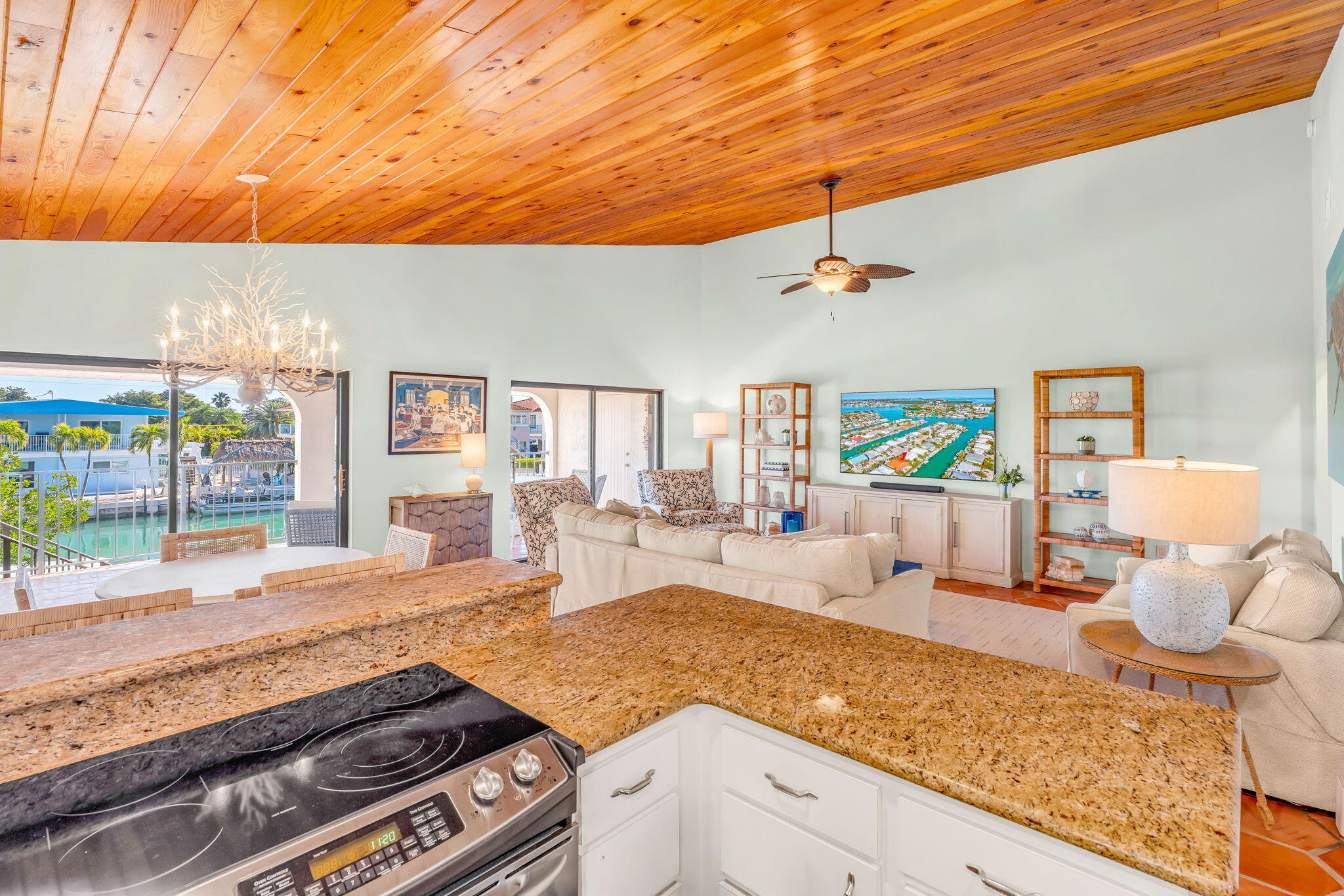590 9th Street Key Colony Beach, FL 33051 - Photo 5 of 35 a living room with furniture and a wooden floor