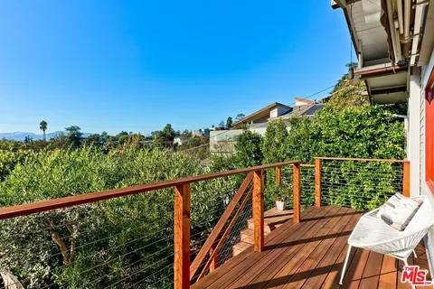 a view of a tree in a garden