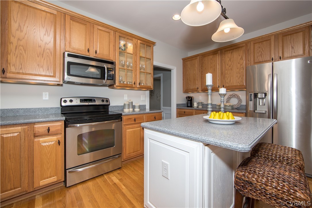 1000 Cohen Trail Midlothian, VA 23114 - Photo 11 of 41 a kitchen with stainless steel appliances granite countertop a sink stove and refrigerator