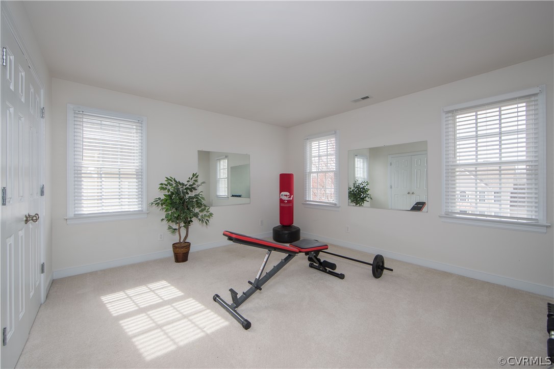 1000 Cohen Trail Midlothian, VA 23114 - Photo 30 of 41 a view of a room with gym equipment and windows