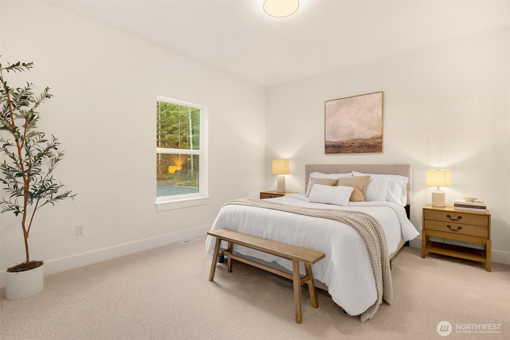 3000 West Martin Road Shelton, WA 98584 - Photo 19 of 38 a bedroom with a bed and a window