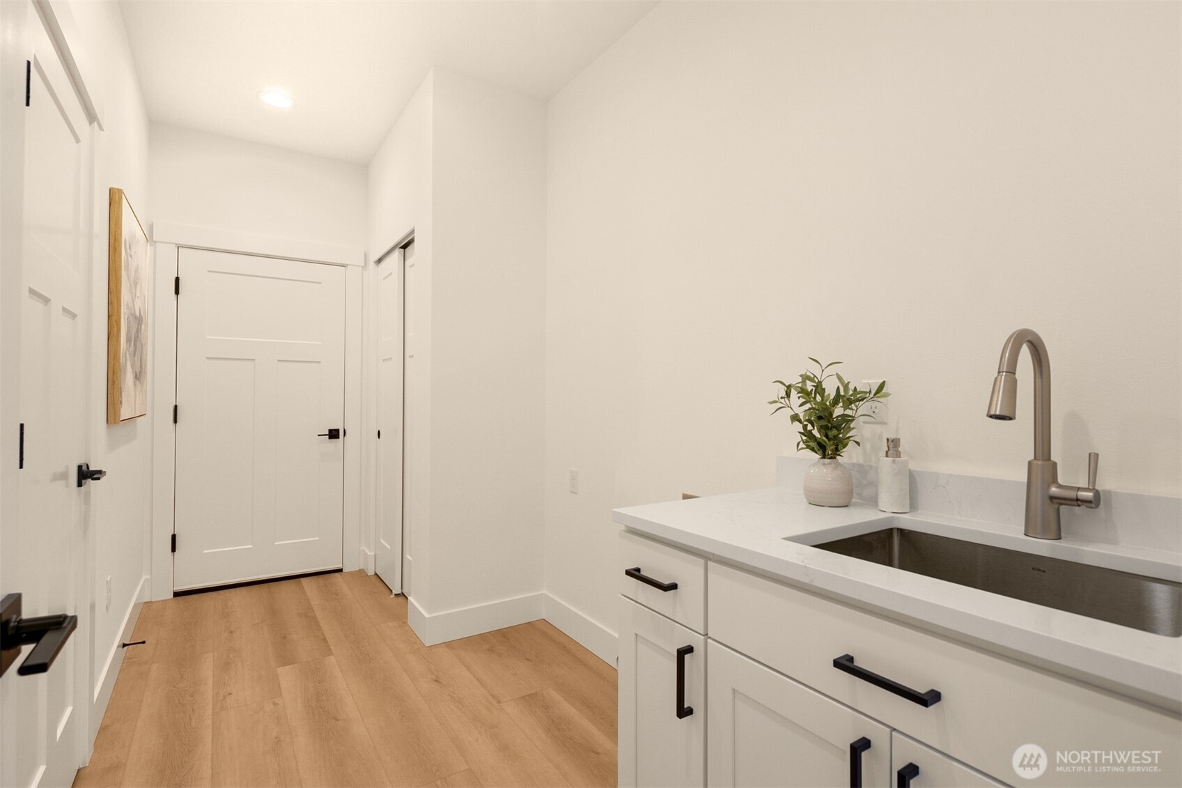 3000 West Martin Road Shelton, WA 98584 - Photo 26 of 38 a bathroom with a sink and a mirror