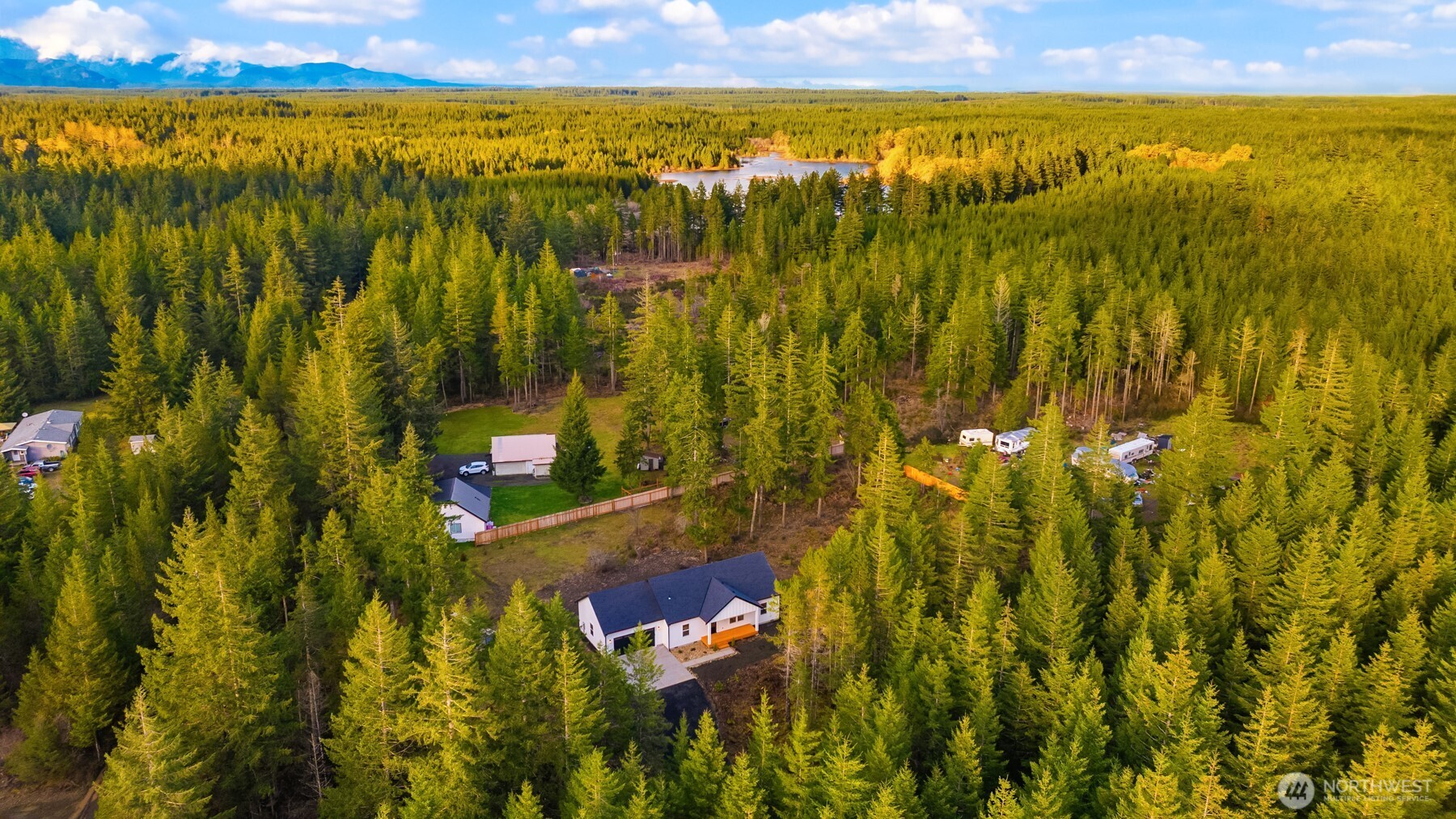 3000 West Martin Road Shelton, WA 98584 - Photo 35 of 38 a view of an outdoor space and a lake view