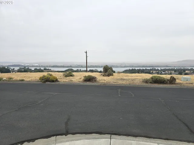 a view of an ocean and city