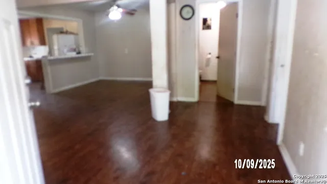 wooden floor in a gallery