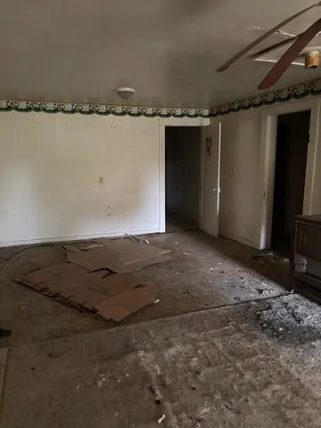 a backyard of a house