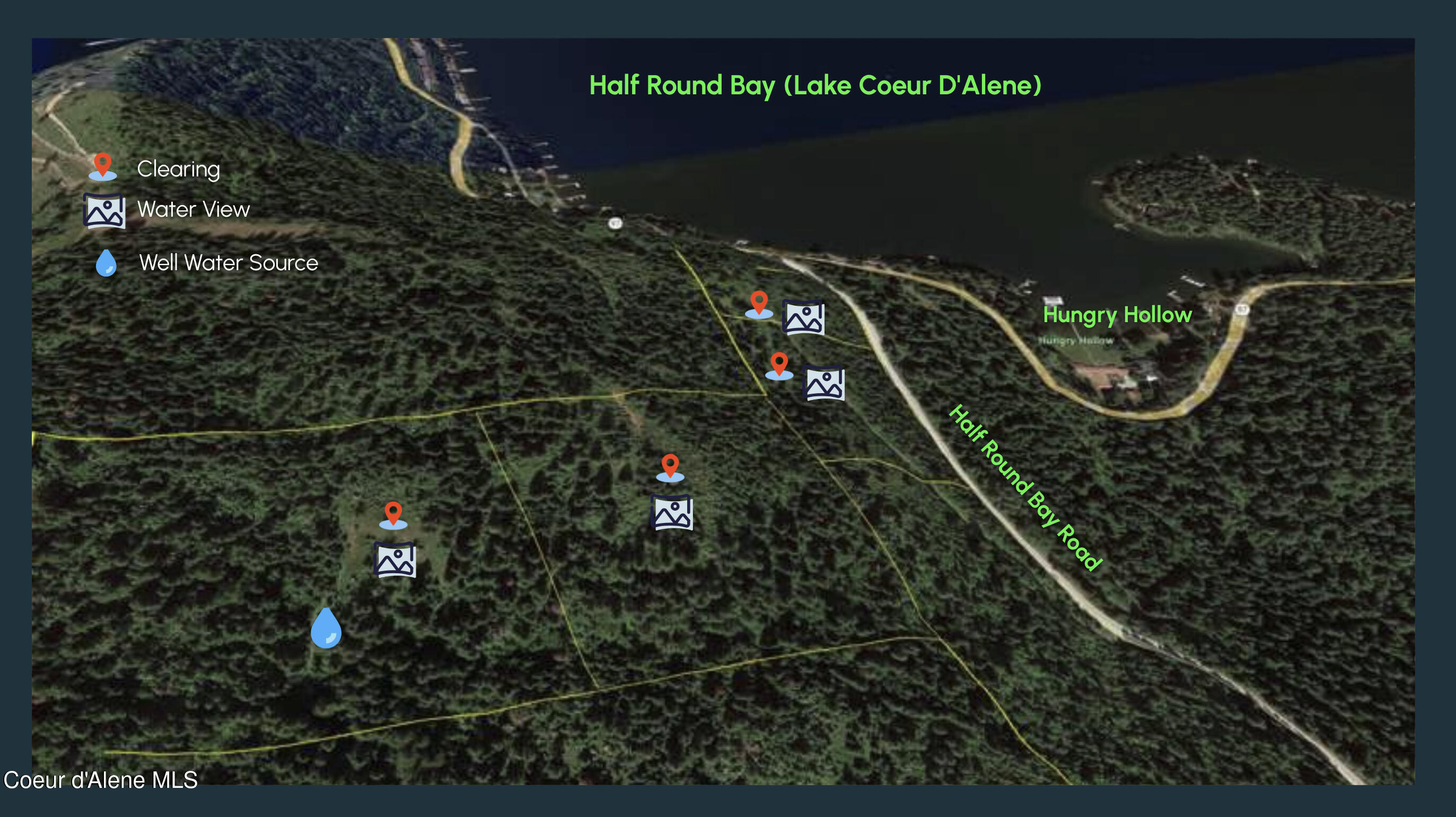 Nka 39-ac Half Round Bay Road Harrison, ID 83833 - Photo 3 of 44 topography