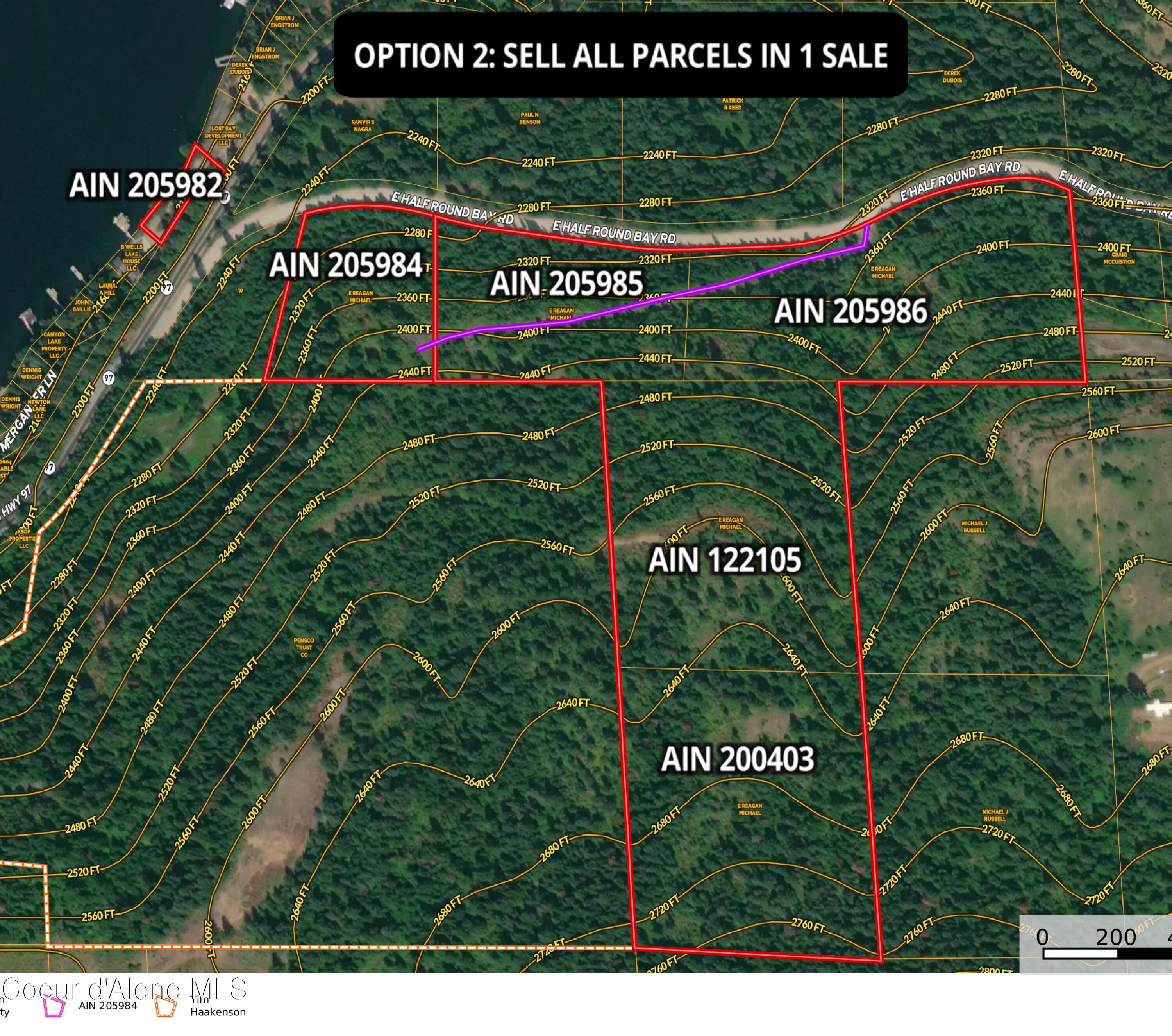 Nka 39-ac Half Round Bay Road Harrison, ID 83833 - Photo 44 of 44 Parcel Map