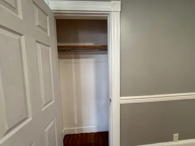 a close view of closet