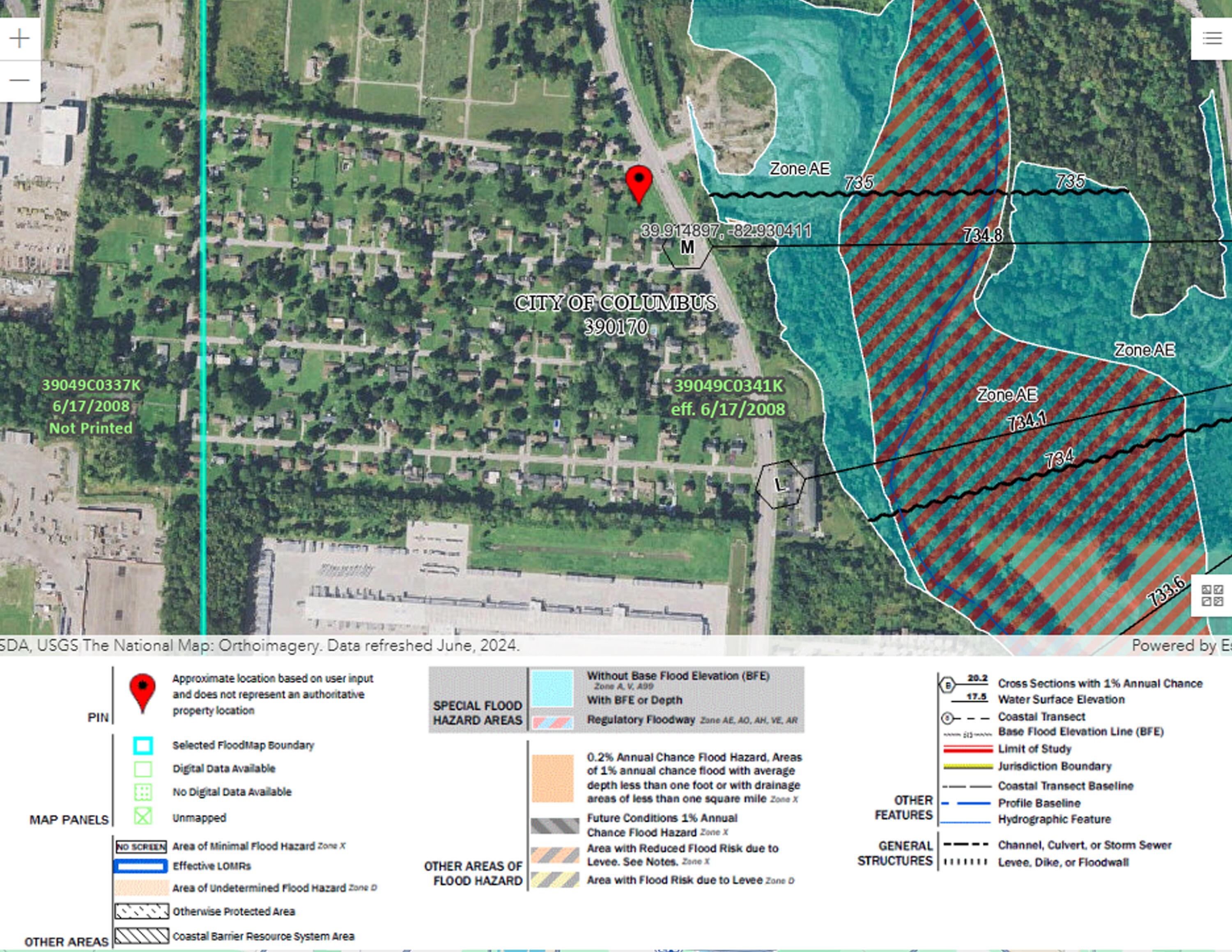 0 Bellevue Avenue, Unit R22 T4 S1 Columbus, OH 43207 - Photo 5 of 10 Flood map - Bellevue Ave