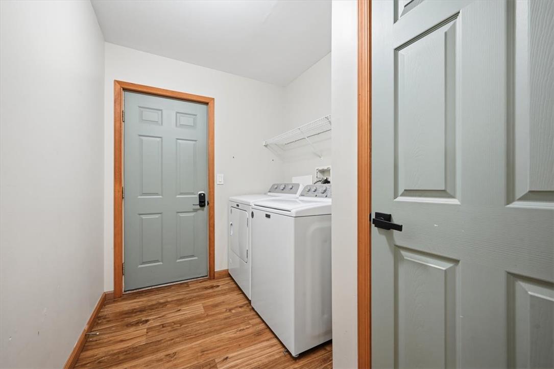 387 Blue Ridge Road Saylorsburg, PA 18353 - Photo 72 of 90 Functional laundry room offers convenient appliances and practical overhead shelving.