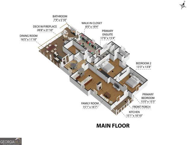 $730,000 | 2897 Macaw Street Northwest, Atlanta, GA 30318