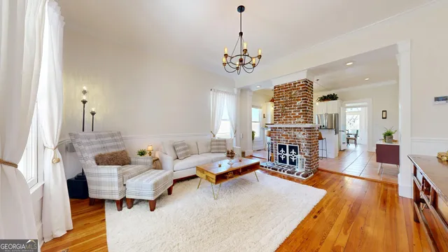 a room with table and chair