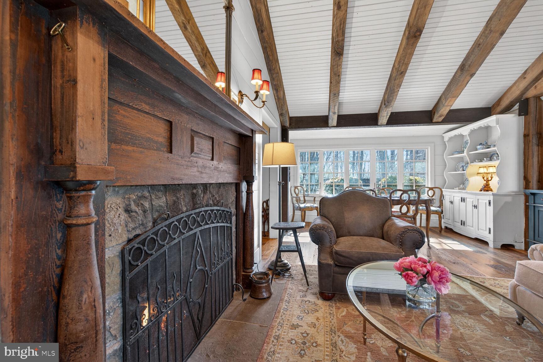 17651 Raven Rocks Road Bluemont, VA 20135 - Photo 17 of 87 a living room with furniture and a fireplace