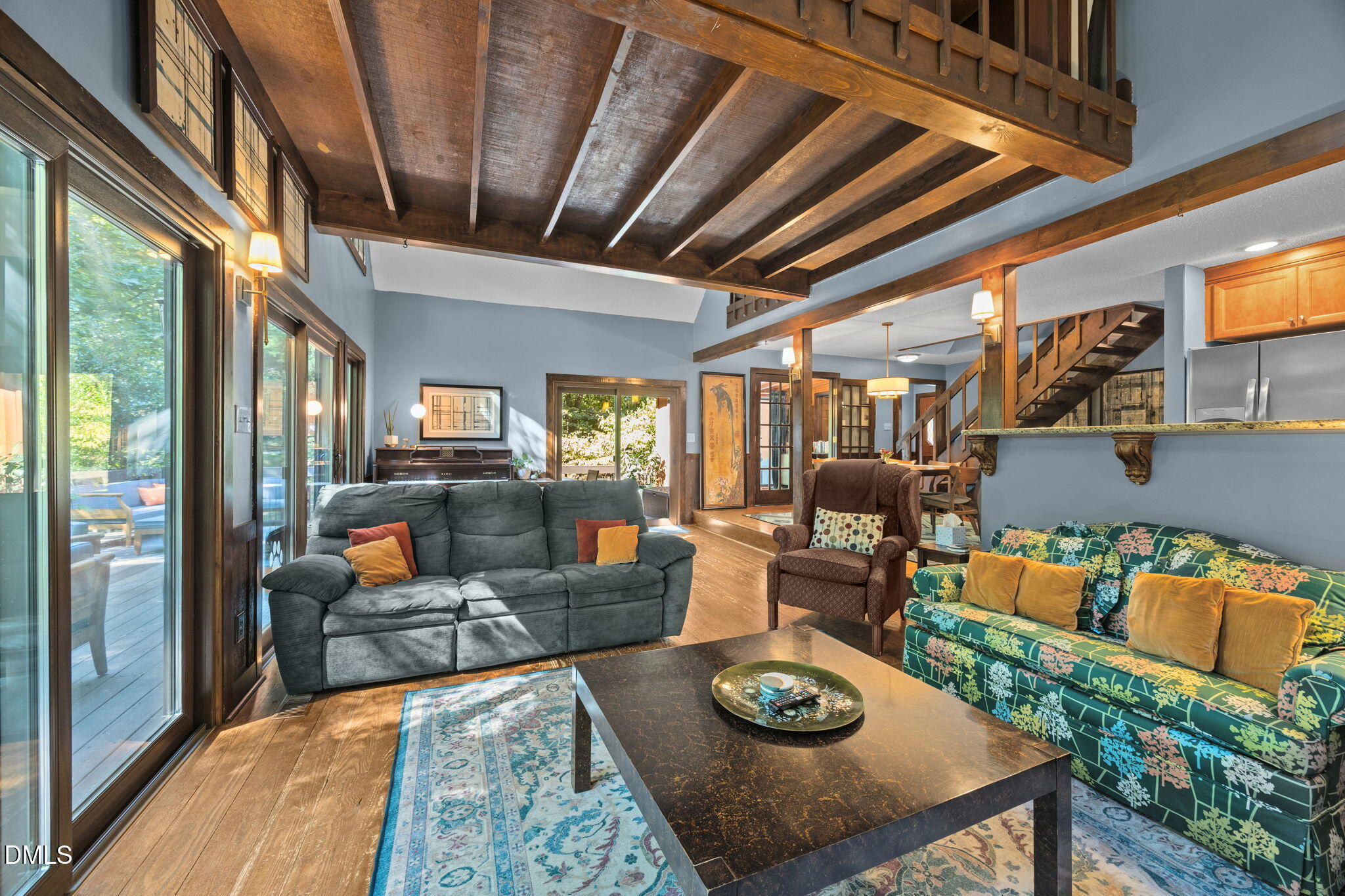 2408 Windsor Trail Raleigh, NC 27615 - Photo 16 of 45 a living room with furniture and a wooden floor