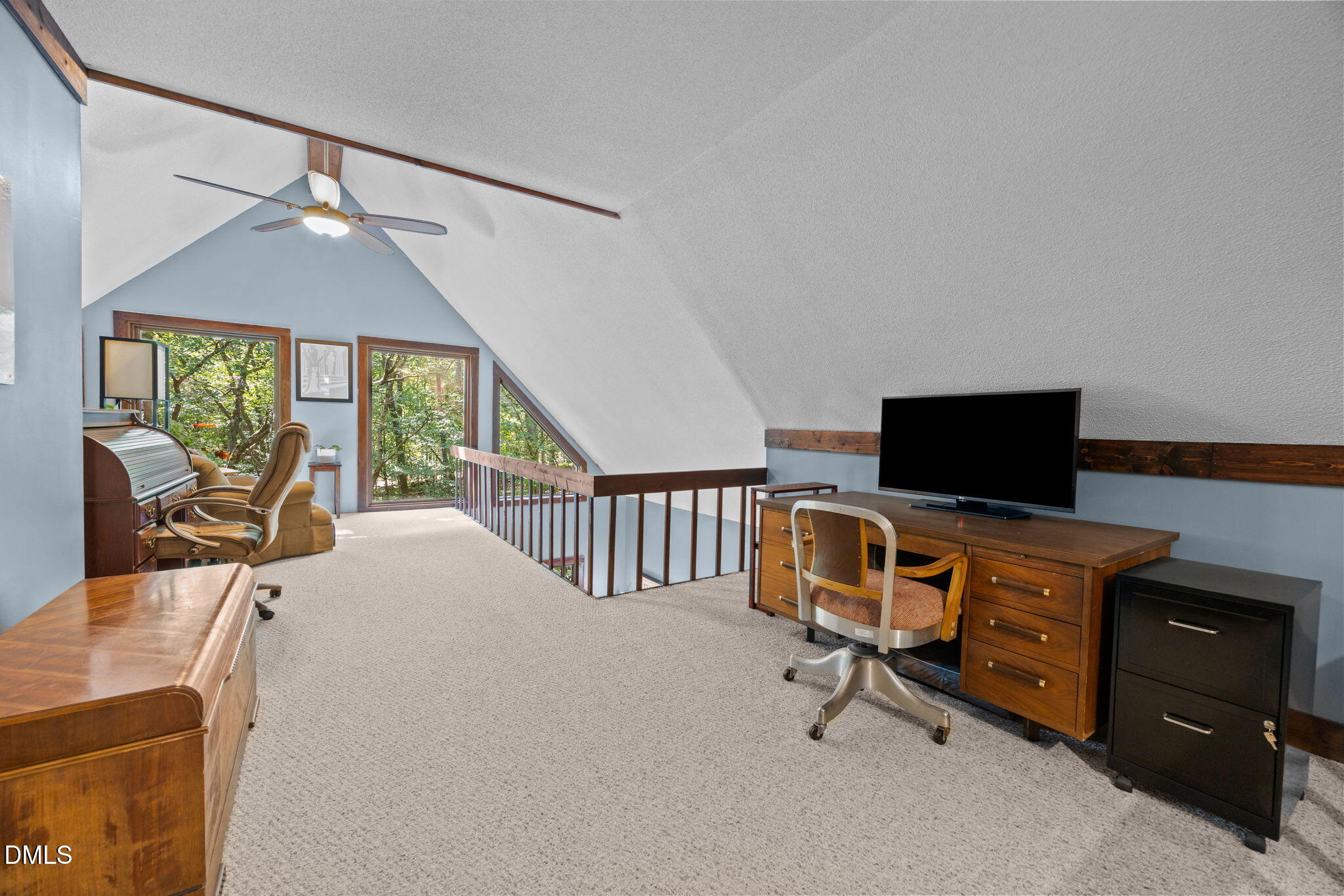 2408 Windsor Trail Raleigh, NC 27615 - Photo 23 of 45 a bedroom with furniture and a flat screen tv