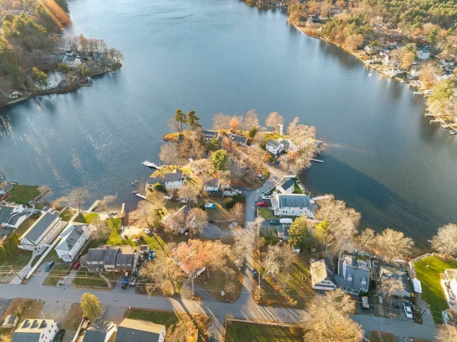 a view of lake and mountain