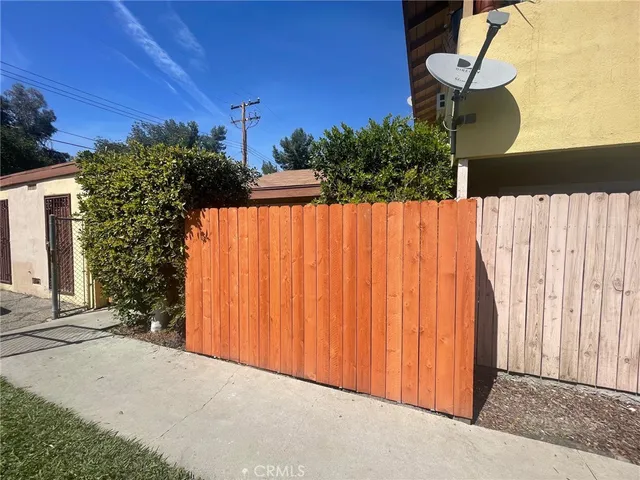 a view of a door and outdoor space