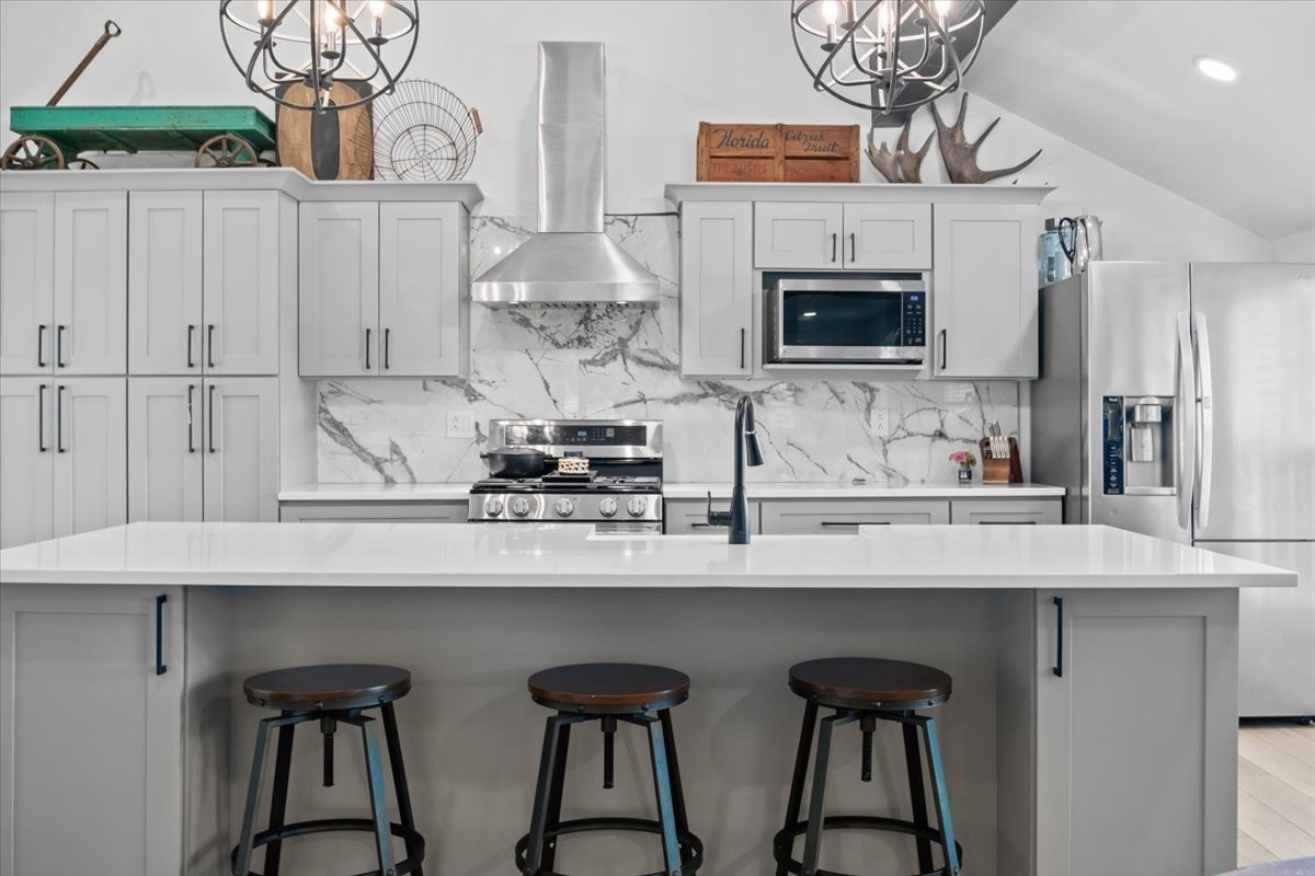 1030 Upper Creek Road Vanleer, TN 37181 - Photo 12 of 38 a kitchen with stainless steel appliances a sink and cabinets