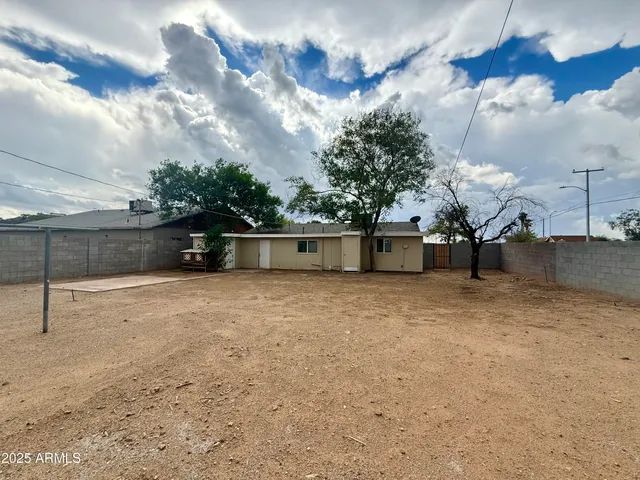 a view of a glass door
