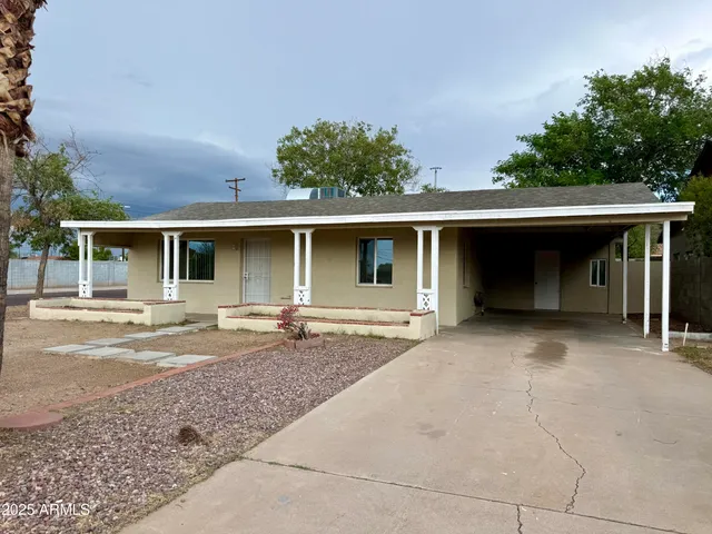 front view of a house with a porch