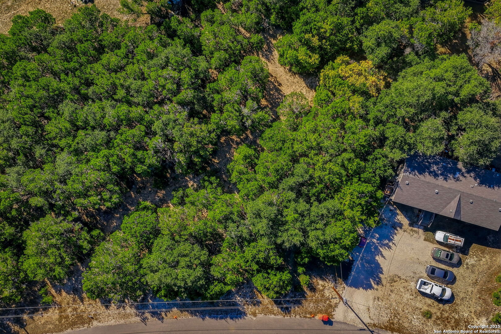 354 Buck Run Pass Canyon Lake, TX 78133 - Photo 2 of 16 an aerial view of a house with a yard