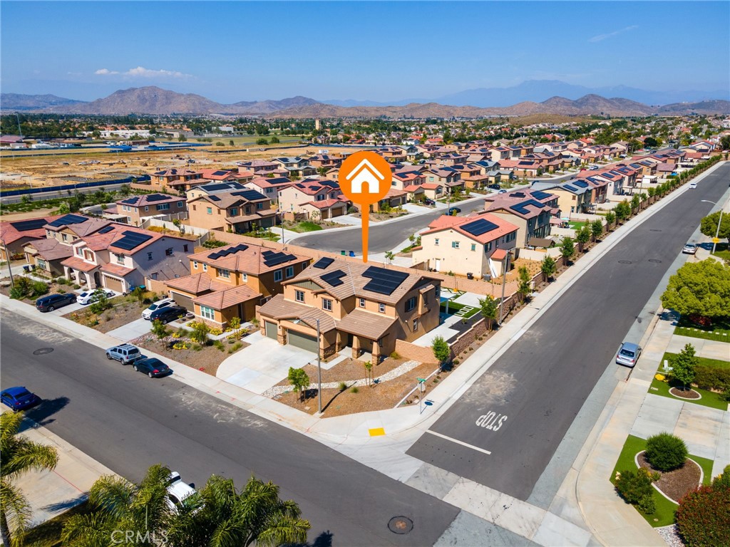 31124 Hanover Lane Menifee, CA 92584 - Photo 36 of 39 an aerial view of residential houses with outdoor space